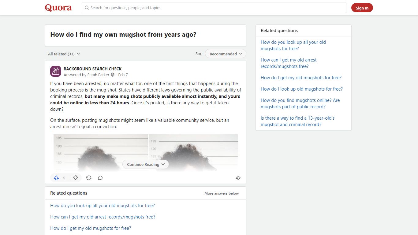 How to find my own mugshot from years ago - Quora